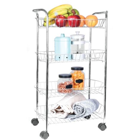 MAURY'S CARRELLO DA CUCINA CON 4 CESTI 50 X 27 X H80 CM