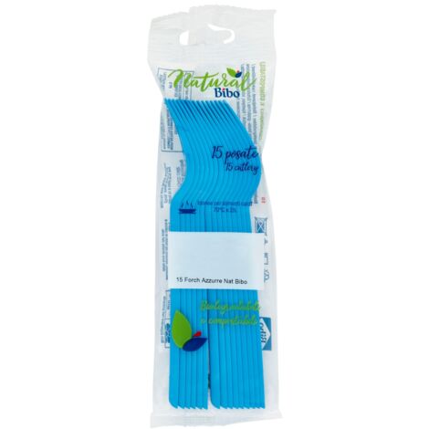 MAURY'S FORCHETTE BIO 15 PEZZI AZZURRE