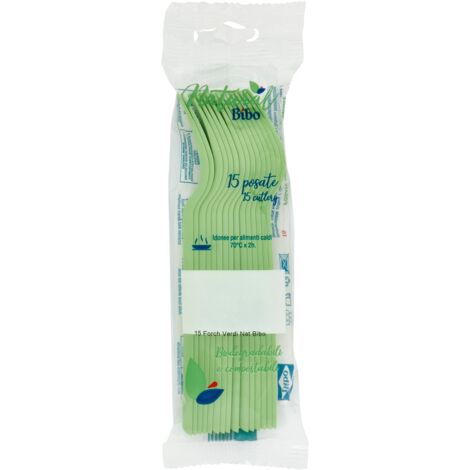 MAURY'S FORCHETTE BIO 15 PEZZI VERDI
