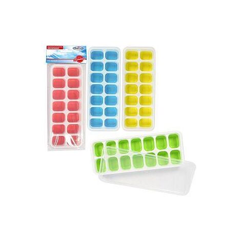 MAURY'S FORMA GHIACCIO IN SILICONE CON COPERCHIO IN COLORE ASSORTITO