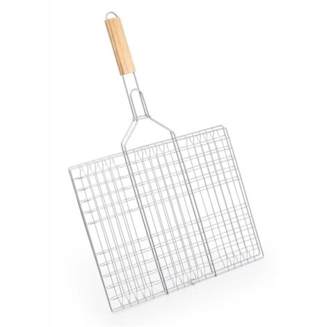 MAURY'S GRATICOLA IN ACCIAIO CON MANICO IN LEGNO 30 X 41 CM