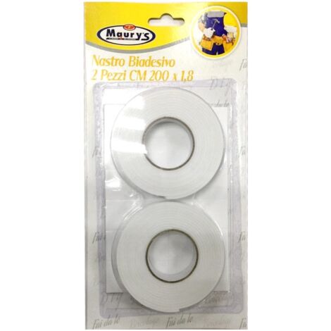 MAURY'S NASTRO BIADESIVO 2PZ 200X1.8CM