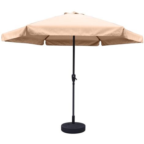 MAURY'S OMBRELLONE DA GIARDINO TONDO 3 MT CON BORDO COLORE ECRÙ TUBO Ø 40 MM