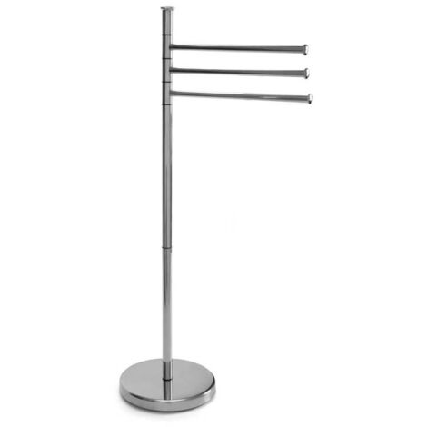MAURY'S PIANTANA CROMO PORTASCIUGAMANI CON STRUTTURA IN ACCIAIO 20X83 CM