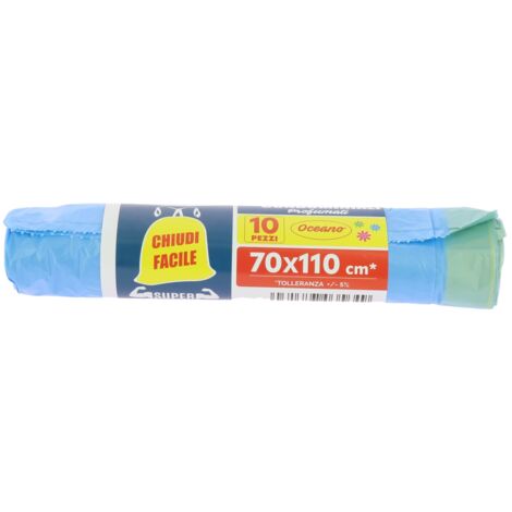 MAURY'S SACCHETTI PATTUMIERA OCEANO 70X110 DA 10PZ CON CHIUDI FACILE