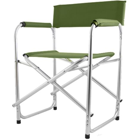 MAURY'S SEDIA REGISTA IN ALLUMINIO IN COLORAZIONE VERDE GAMBE IN ALLUMINIO RESISTENTE