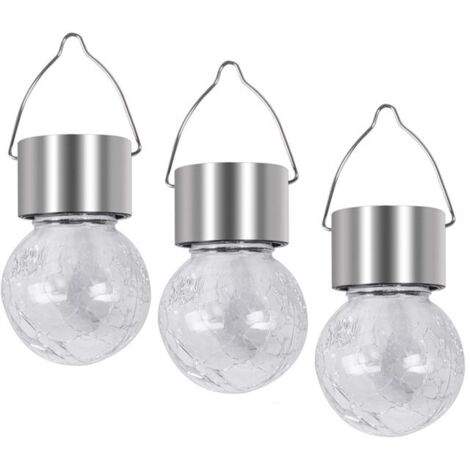 MAURY'S SET 3 LAMPADINE SOLARI 6 X H 9 CM