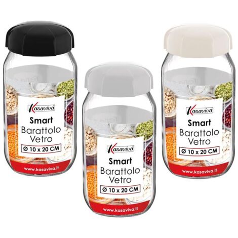 MAURY'S SMART BARATTOLO IN VETRO VETRO 10 X H20 CM CON TAPPO ASSORTITO