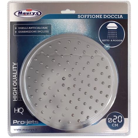 MAURY'S SOFFIONE PER DOCCIA A PIOGGIA CROMATO 20 CM