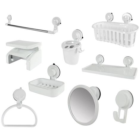 Accessori Da Bagno Con Ventosa.Maury S Strong Arredo Bagno Medio Piccolo A Ventosa Kitstrong1