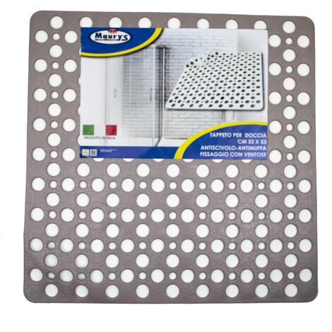 MAURY'S TAPPETO DOCCIA 53X53CM TORTORA