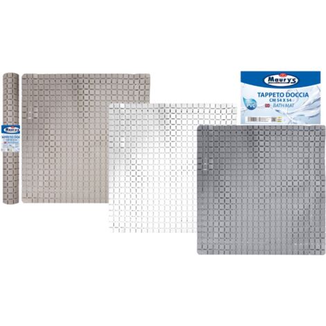 MAURYS TAPPETO PER LA DOCCIA DADO 54 X 54 CM COLORI ASSORTITI
