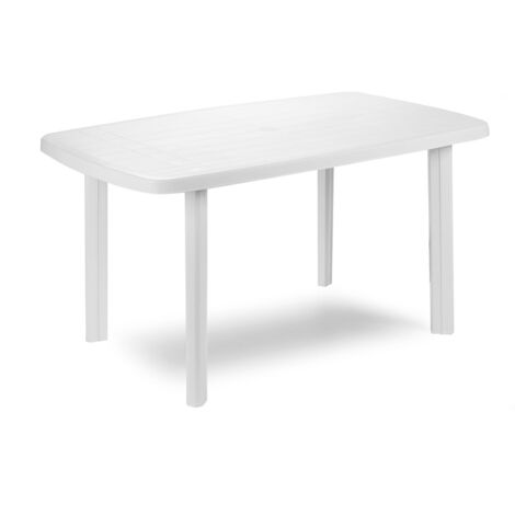 TAVOLO IN RESINA CM 120X70 BIANCO