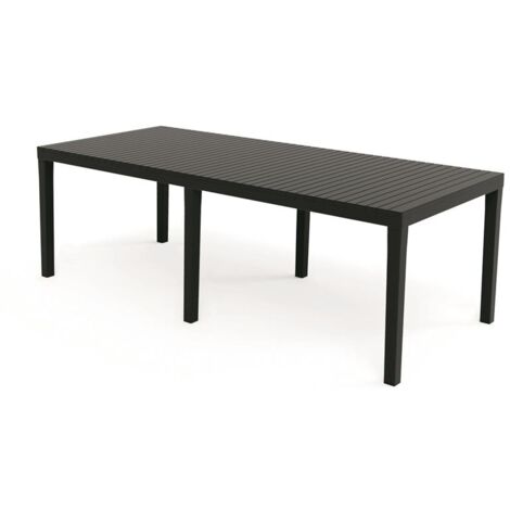 MAURY'S TAVOLO INDO DA ESTERNO 220X90XH72 IN COLORE ANTRACITE