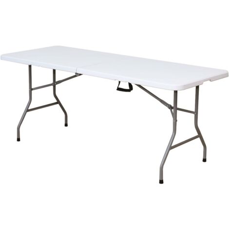 MAURY'S TAVOLO PICNIC RETTANGOLARE PIEGHEVOLE CAMPING 181 X 74 X H74 CM