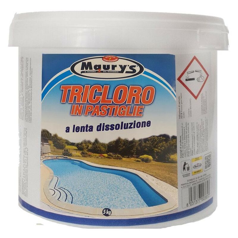 Image of Maury's - tricloro 5KG trattamento in pastiglie per piscina
