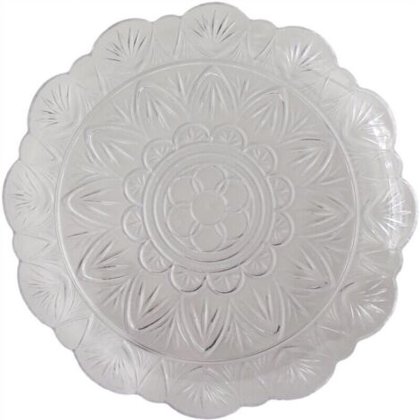 MAURY'S VASSOIO STELLA TONDO IN PLASTICA TRASPARENTE DIAMETRO 28 CM