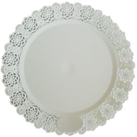 MAURY'S VASSOIO TRINATO TONDO IN PLASTICA TRASPARENTE DIAMETRO 32 CM