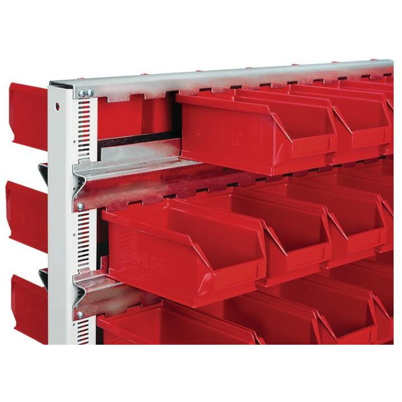 Rail d'accrochage longueur 1010 mm galvanisé adapté à étagère à poser/murale 3 pièces/UE