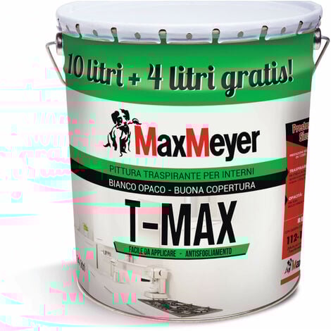 MAX MEYER Pittura MaxMeyer traspirante lt.14 bianco