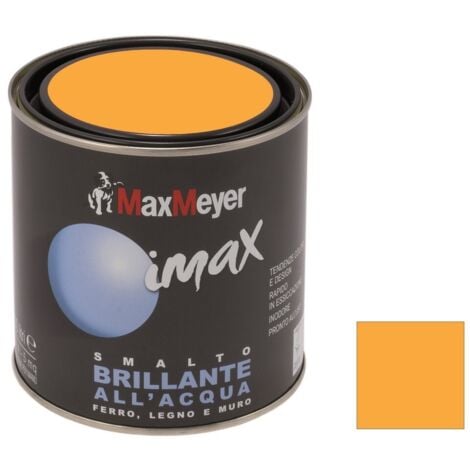 MAX MEYER - IMAX SMALTO ACQUA BRILLANTE500ML GIALLO ARANCIO