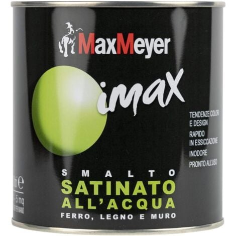 MAX MEYER - IMAX SMALTO ACQUA SATINATO 500ML GIALLO ARANCIO