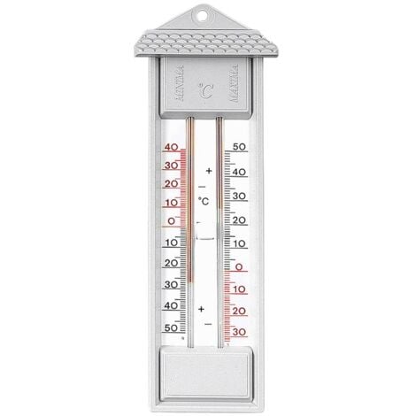 HERTER Max-Min-Thermometer 23cm grau