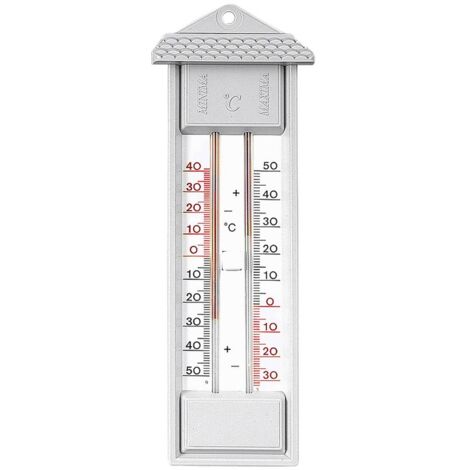 HERTER Max-Min-Thermometer 23cm grau