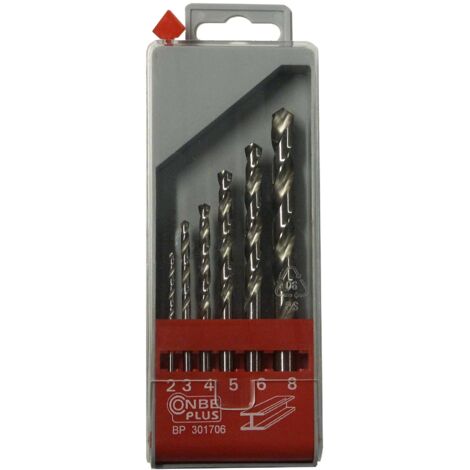 Max-Power BP301706 Set Punte per Metallo in Acciaio HSS Rettificate, 6 Pezzi