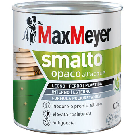 MAX SMALTO ALLACQUA POLIURETANICO OPACO LT.0,750 VERDE SC.- 1,0 pz