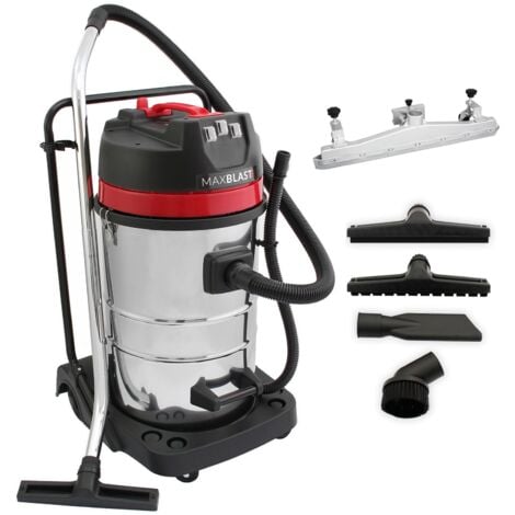 MaxBlast 80L Industrial Vacuum Cleaner & Floor Track Nozzle Wet