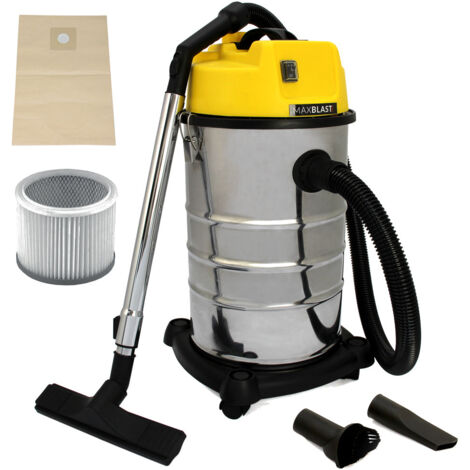 MAXBLAST - Aspirapolvere Industriale 30 Litri a Secco e a Umido
