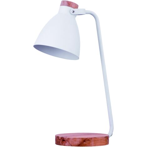 Maxcom LuminarWood Stehlampe Tischlampe - Zeitlose E27-Fassung und 1,5 m Kabellänge