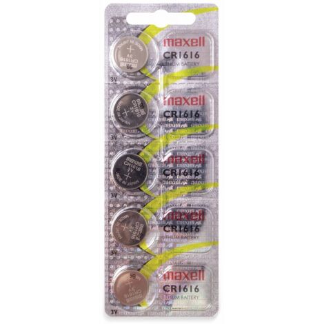 Maxell 18586400 Haushaltsbatterie Einwegbatterie CR1616 Mangan-Zink-Dioxid (Zn/MnO2) de Mangan-Zink-Dioxid (Zn/MnO2)