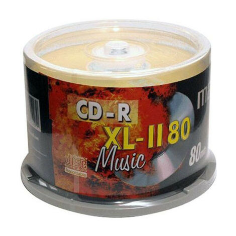 Maxell CD-R Audio Music XL II, 80min, 2 cake box de 25 pièces, soit 50 supports (624050.00.CN)