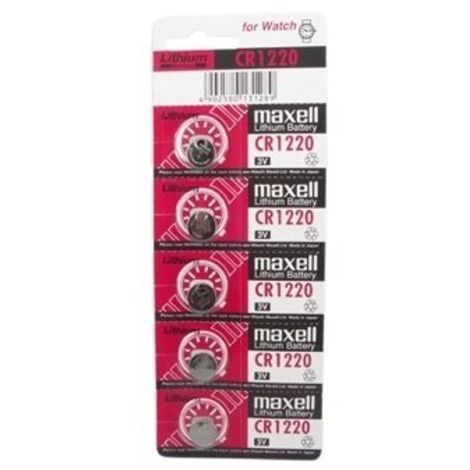 Maxell Lithium pile bouton CR 1220 type de cell…