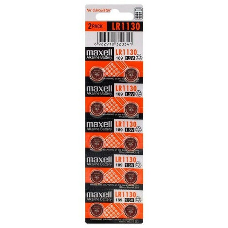 Maxell LR1130 LR54 Blister de 10