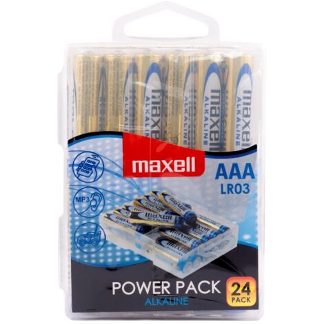 MAXELL PILA ALCALINA AAA LR03 PACK24 PILAS