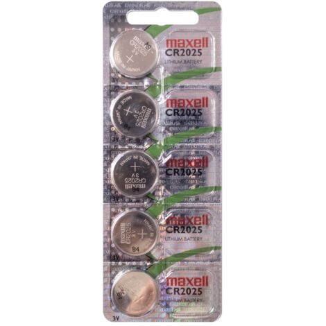 Maxell  Pila Botón Litio CR2025 3V Blister5