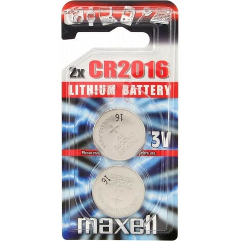 Maxell Pile 3V bouton CR2016 75mAh (CR2016)