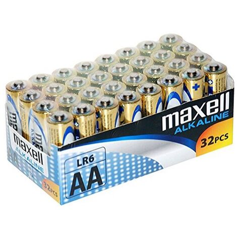 Maxell pile alcaline aa lr06 pack32 piles