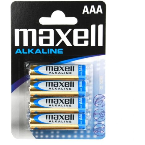 Maxell Pile alcaline lr03 aaa 1,5v blister 4 unités