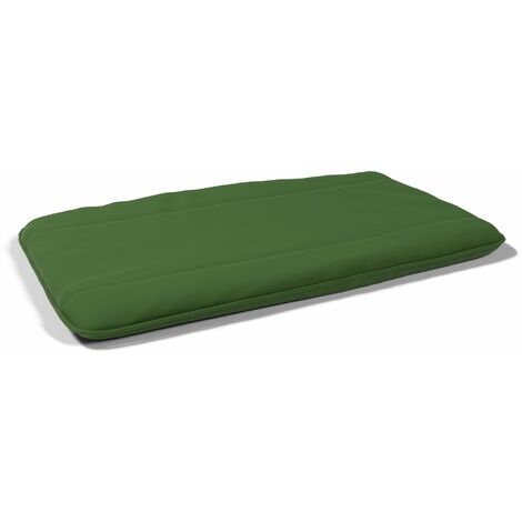Maxi Cuscino Imbottito e Trapuntato per Cani Gatti in Microfibra Verde Scuro