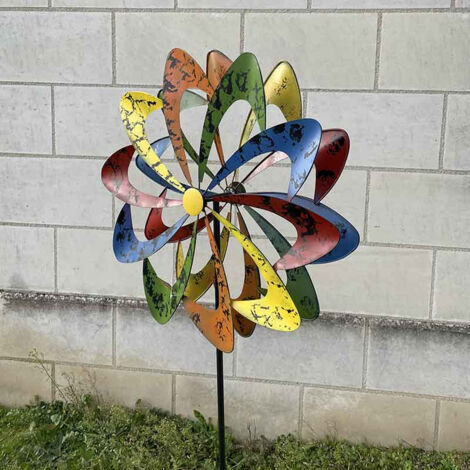 Maxi moulin jardin multicolor 64x14x182cm