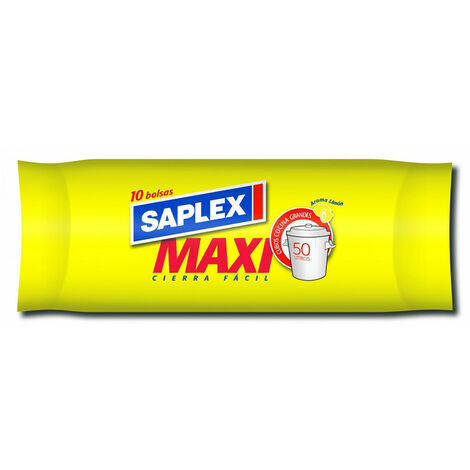 Maxi Müllsack Zitrone weiß 50lt  Saplex 95152