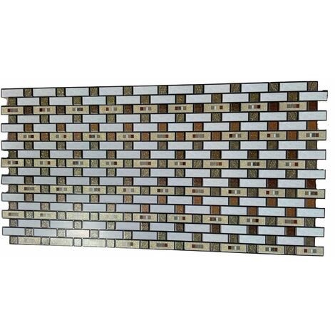 MAXI Pannelli 3D HI-RES Rivestimento a parete in PVC - MATTONCINI ORO - Realistici e isolanti.