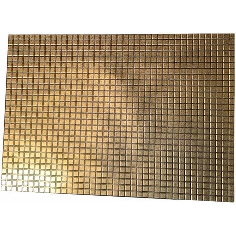 Pannelli Piastrelle Parete PVC Mosaico Marmo Beige & Oro 3D Plastica  Rivestiment