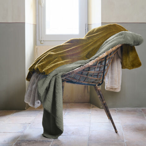 Maxi plaid TANUKI fausse fourrure