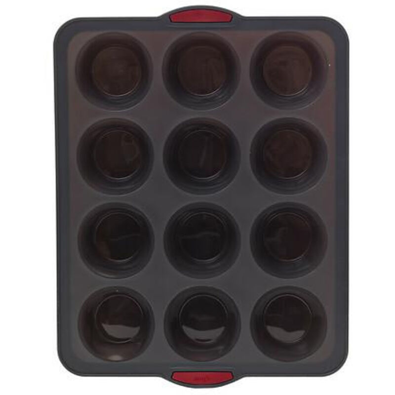 Five Muffinform Für 12 Muffins Grau Silikon Von -20 Bis 220°c