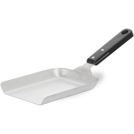 Maxi spatola inox con bordi per condimenti e piccoli alimenti alla plancha - 500 g Le Marquier